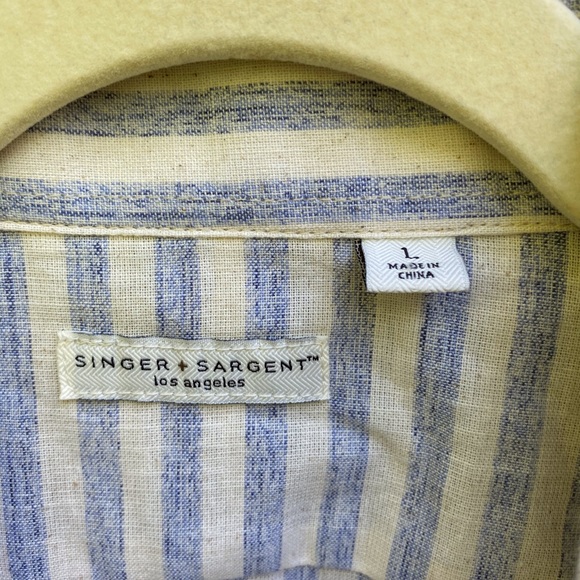 Singer + Sargent Chambray Striped Shirt - Picture 3 of 5